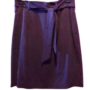 City Silk Midi Skirt w fabric belt Size Med